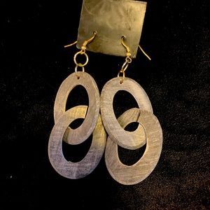 Natural Honey Horn earrings